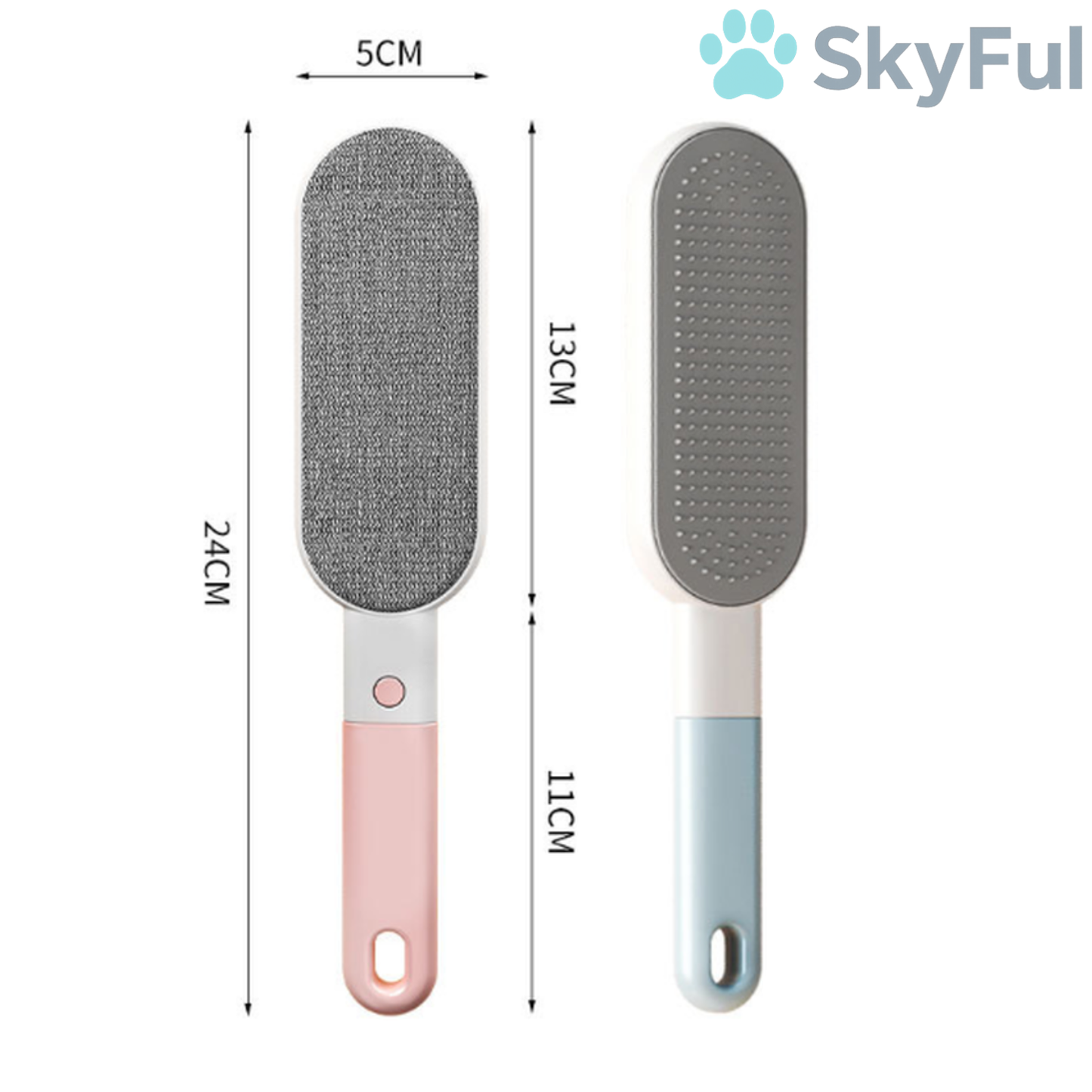SkyBrush™ - Dubbelzijdige Huisdierhaar Verwijderborstel