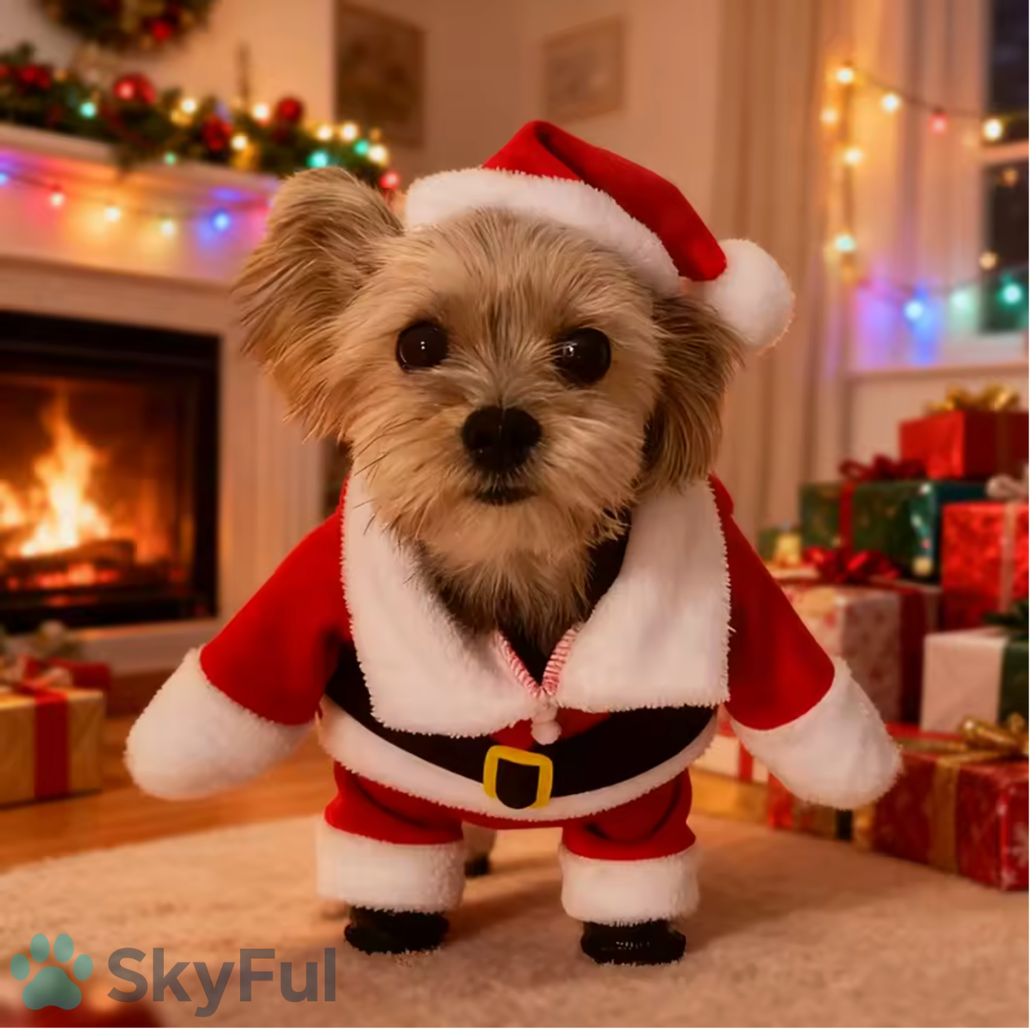 Santa Paws™ - Leuke Kerstman Cosplay Outfit voor Honden & Katten