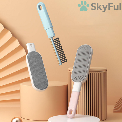 SkyBrush™ - Dubbelzijdige Huisdierhaar Verwijderborstel