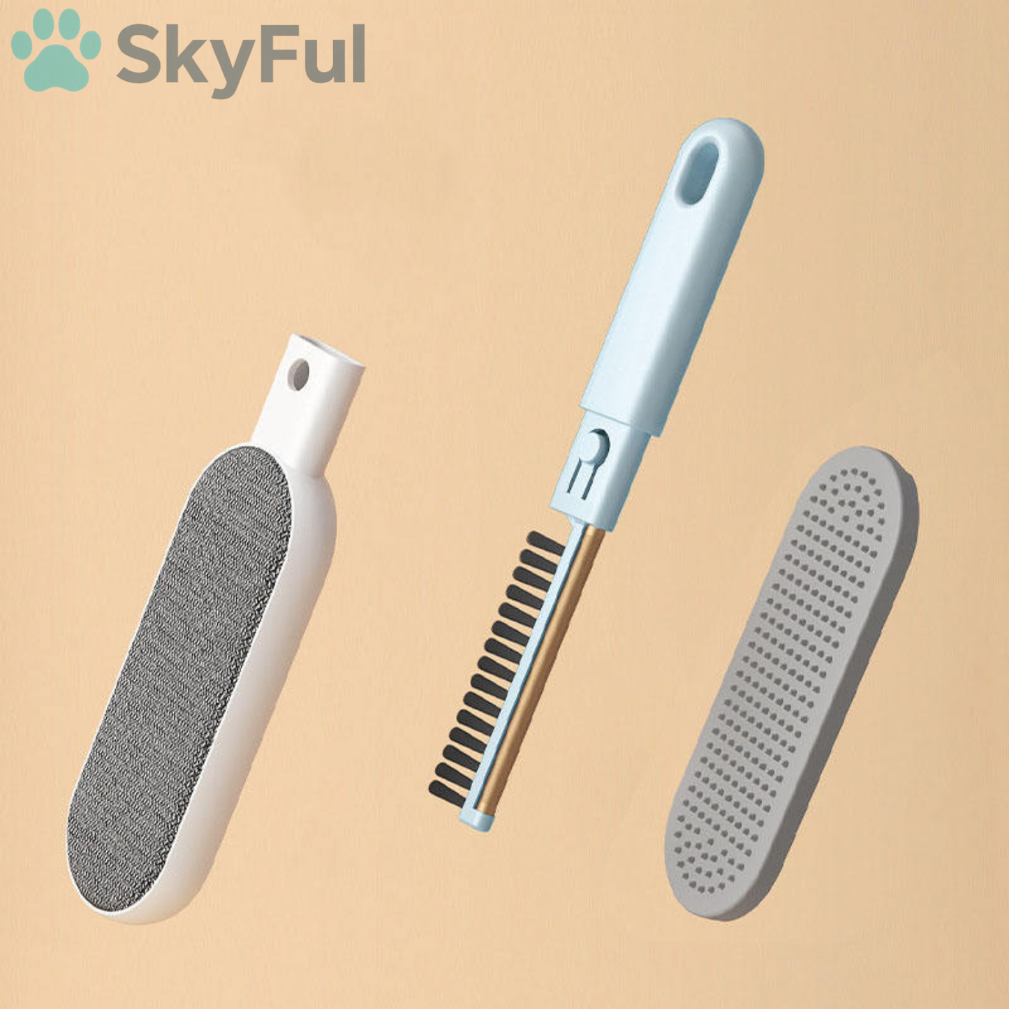 SkyBrush™ - Dubbelzijdige Huisdierhaar Verwijderborstel
