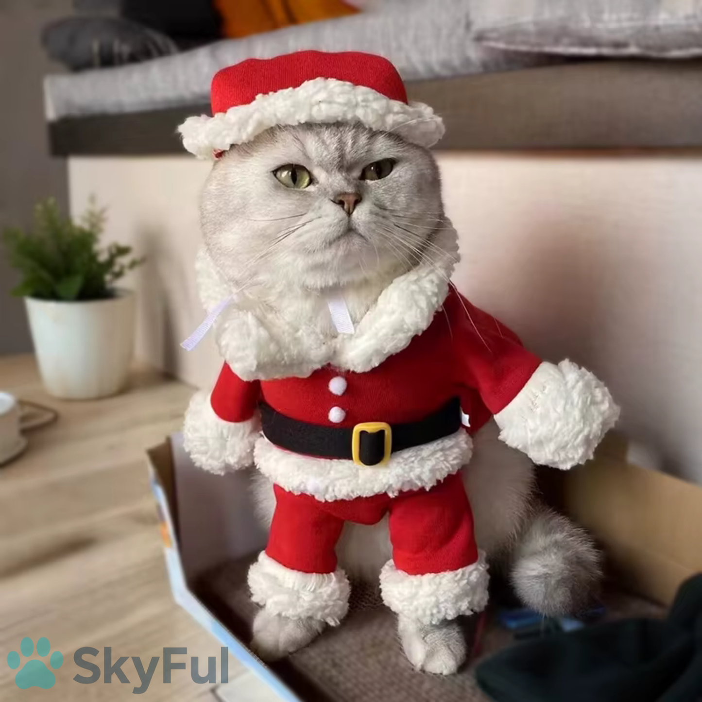 Santa Paws™ - Leuke Kerstman Cosplay Outfit voor Honden & Katten