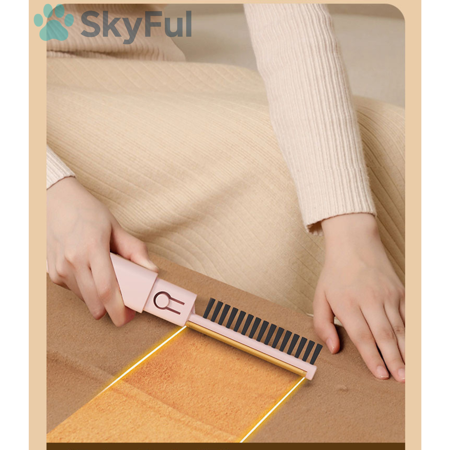 SkyBrush™ - Dubbelzijdige Huisdierhaar Verwijderborstel