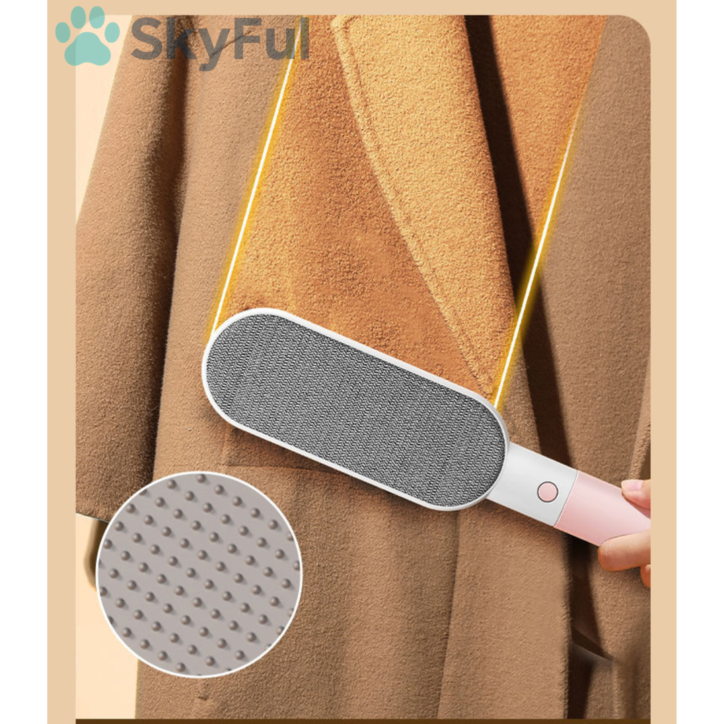 SkyBrush™ - Dubbelzijdige Huisdierhaar Verwijderborstel