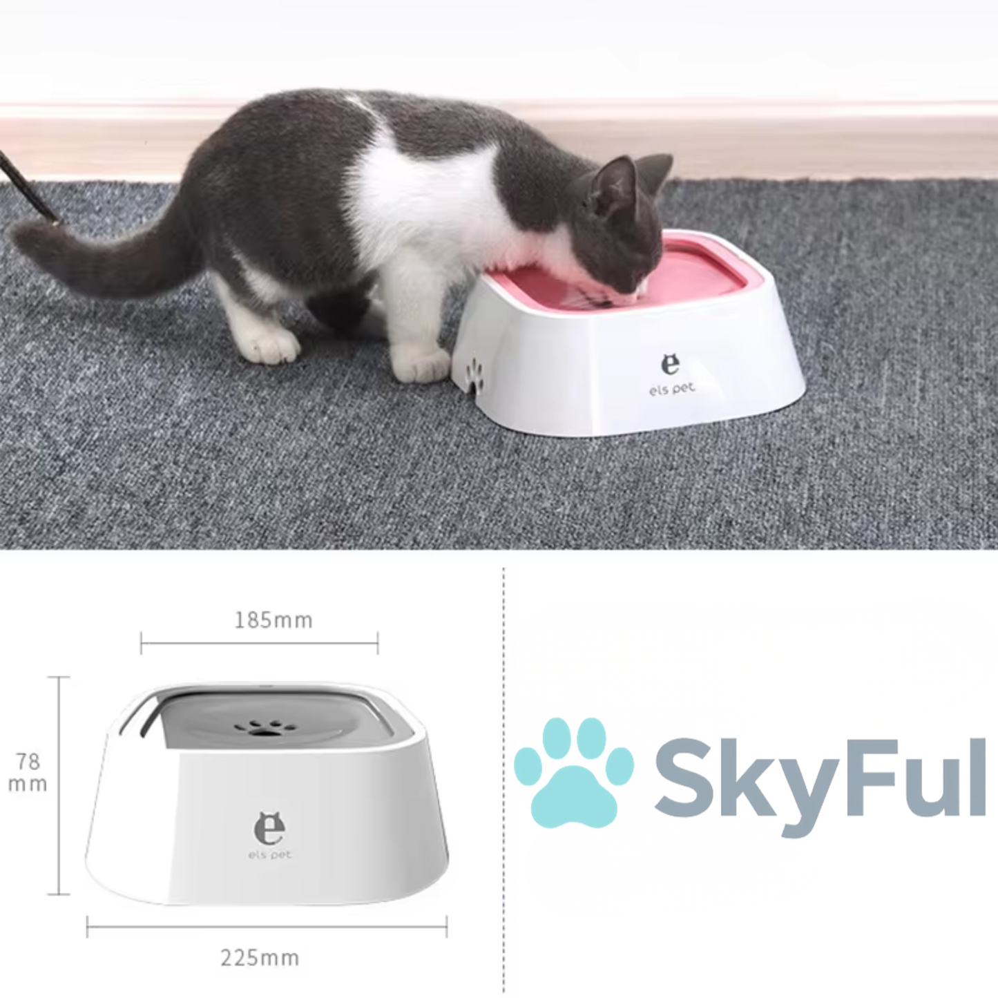 SkySip™ — Slimme Anti-Spill Drinkbak voor Huisdieren